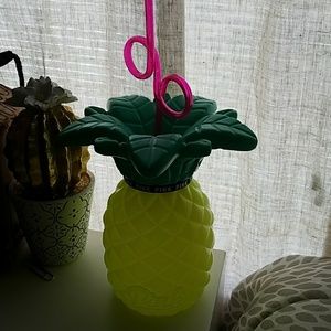 Pink pineapple waterbottle